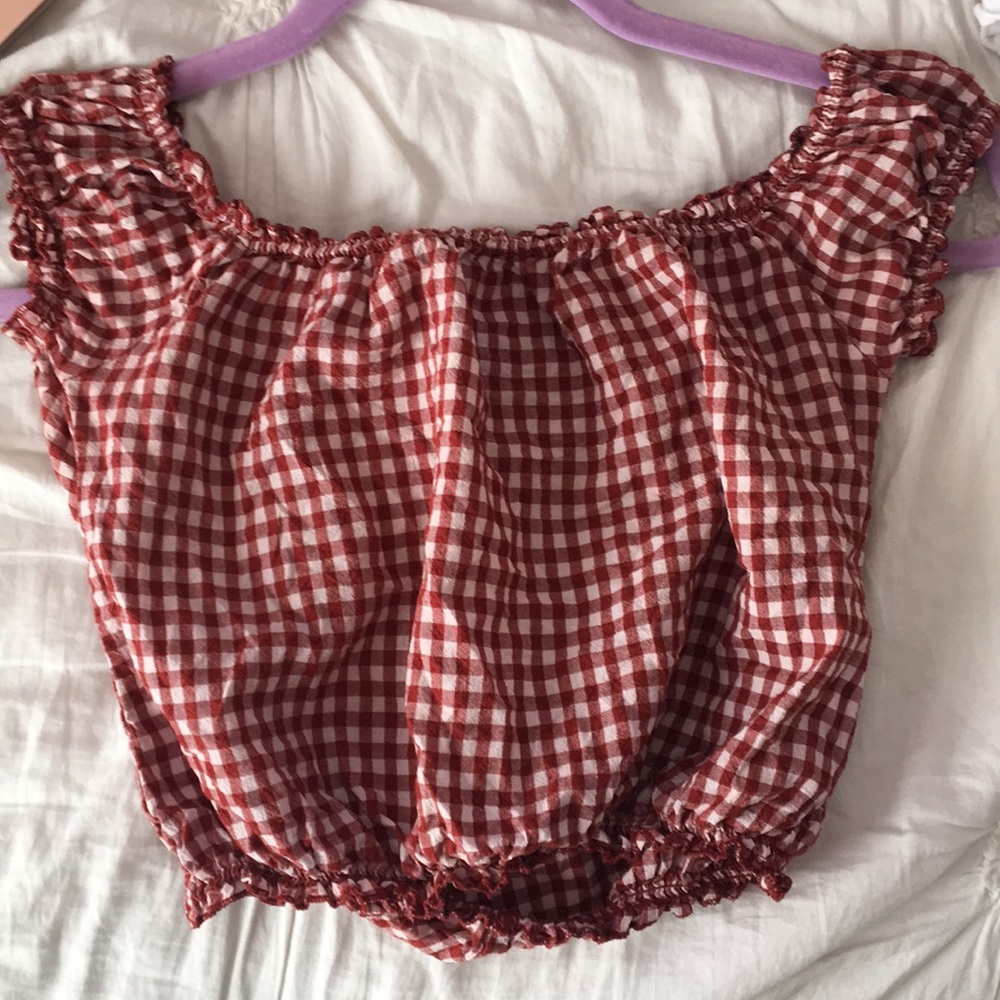 Brandy Melville Gingham Top